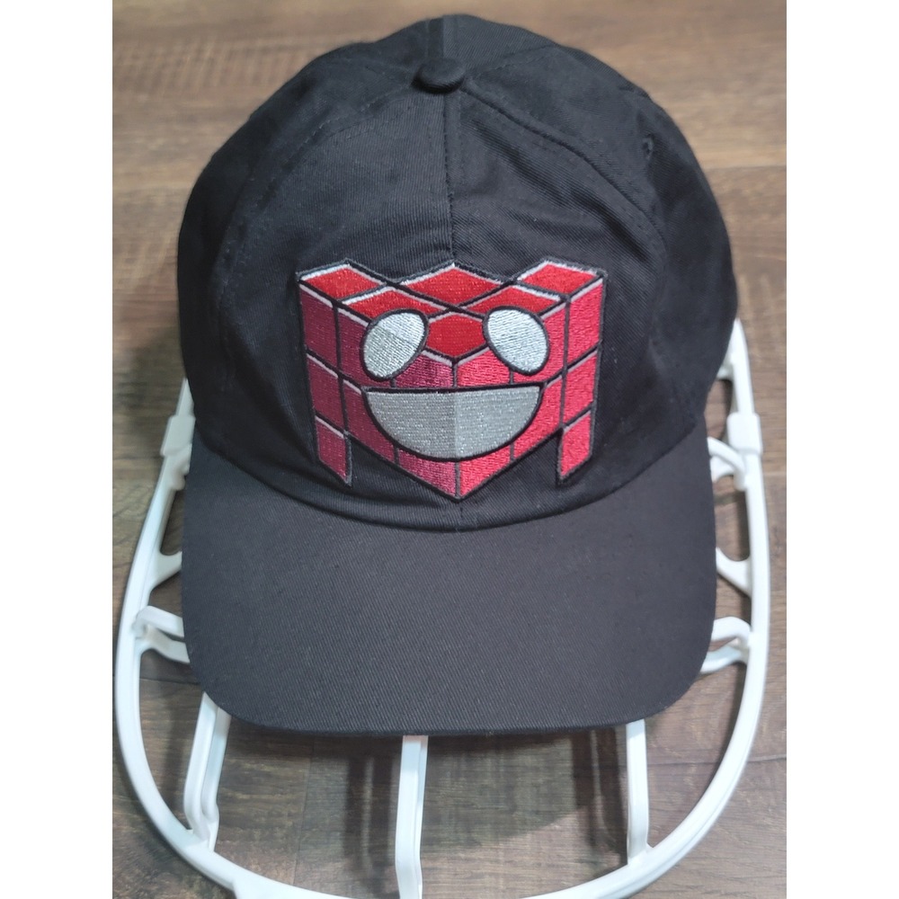Retire Deadmau5 Embroidered Logo Black Baseball Hat Adjustable MAU5 RedUnderbrim